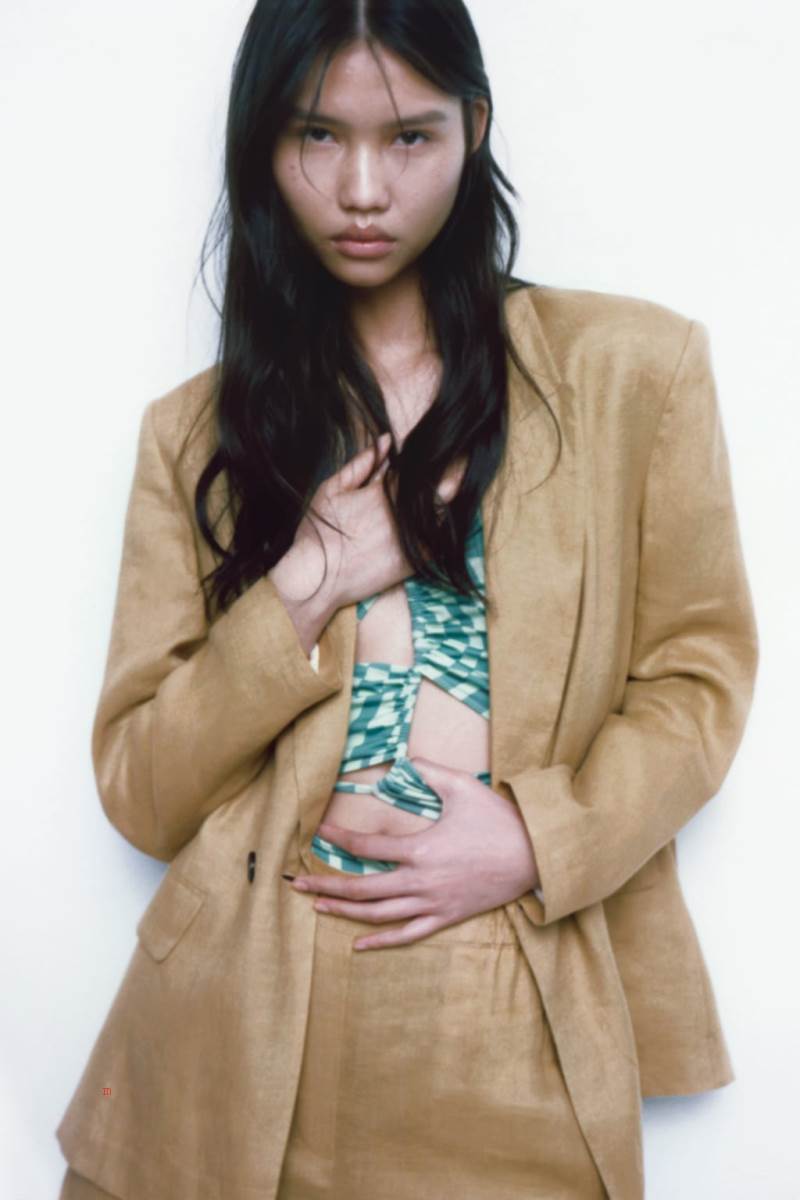 ZARA OVERSIZE LINEN Blazers Dam Bruna | BIOEA-5971