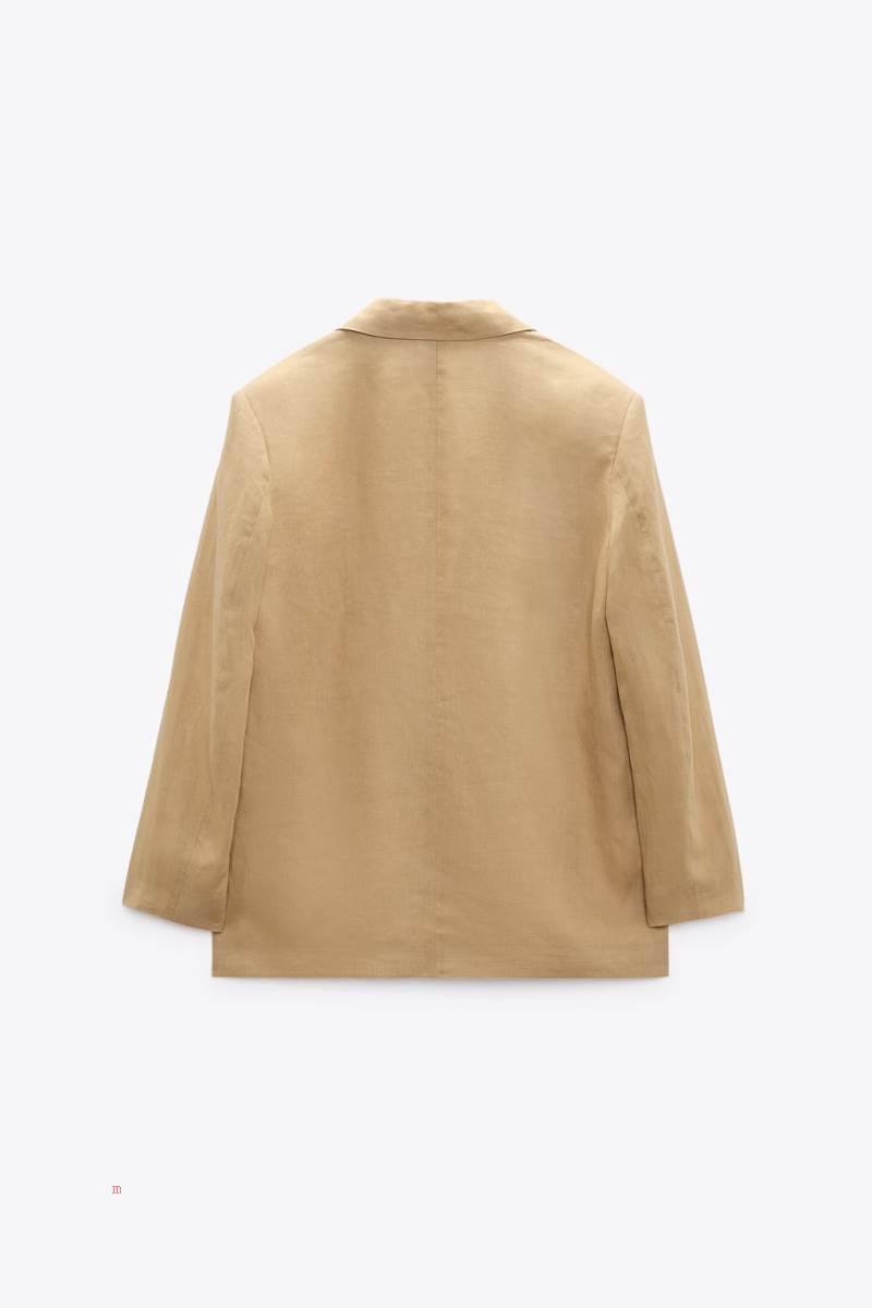 ZARA OVERSIZE LINEN Blazers Dam Bruna | BIOEA-5971