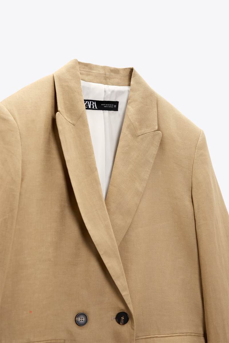 ZARA OVERSIZE LINEN Blazers Dam Bruna | BIOEA-5971