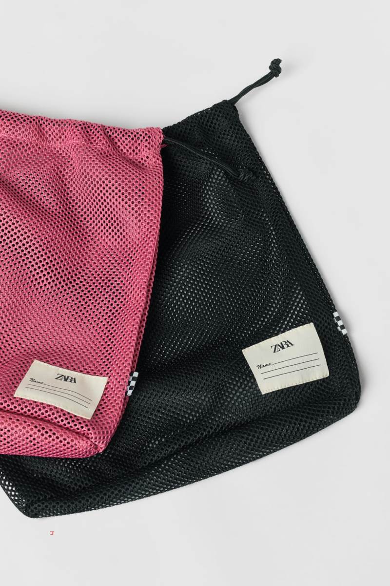 ZARA PACK OF 2 MULTIPURPOSE BAG Handväska Tjej Olika Färger Röda | PNXHD-1570