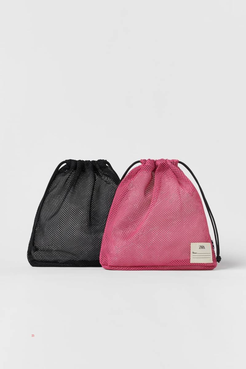 ZARA PACK OF 2 MULTIPURPOSE BAG Handväska Tjej Olika Färger Röda | PNXHD-1570