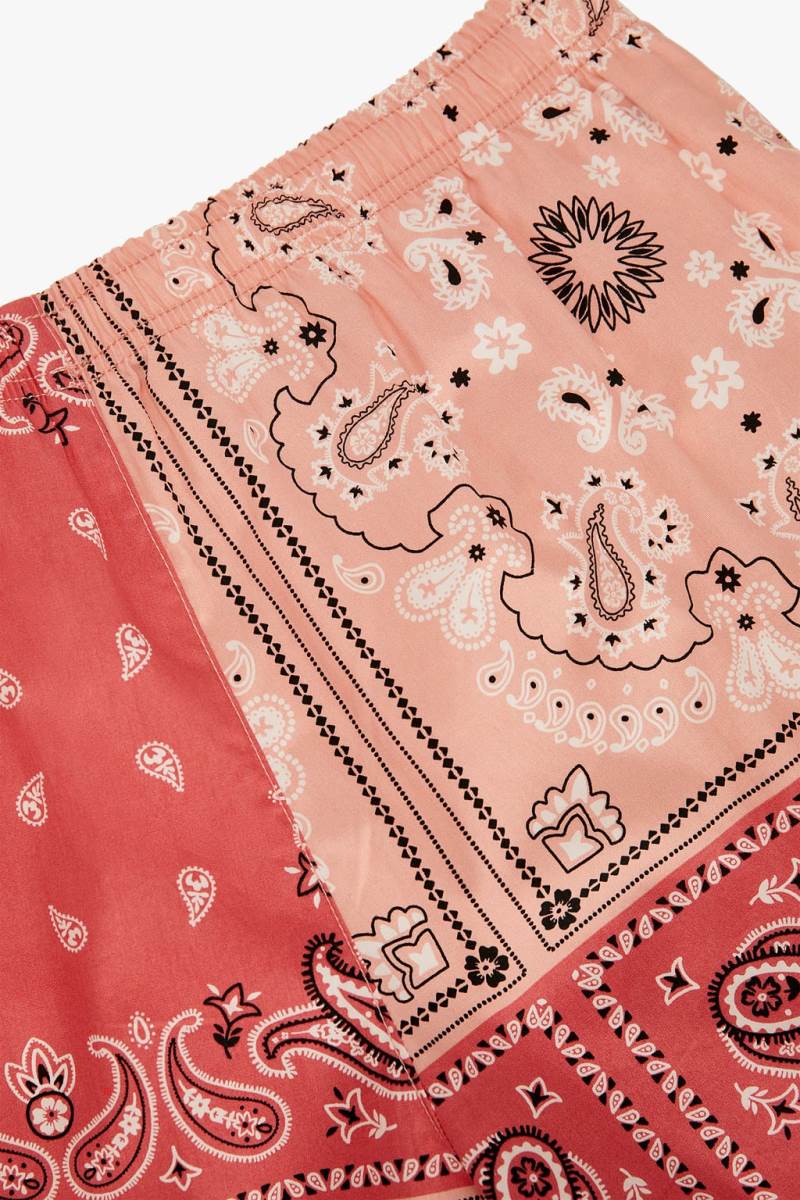 ZARA PAISLEY PRINT SWIMMING TRUNKS Badkläder Herr Röda | XRNMH-9024