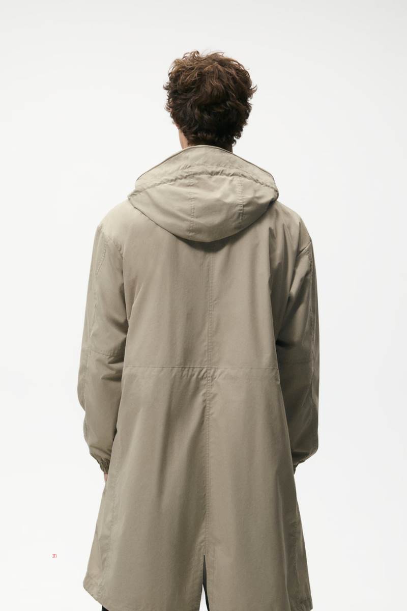 ZARA PARKA WITH POCKETS Vinterjackor Herr Bruna | QNVXH-0853