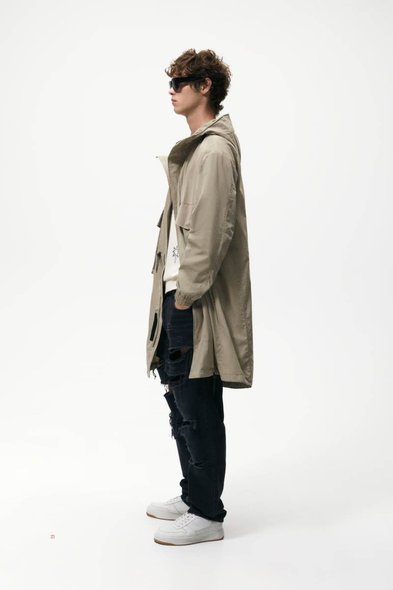 ZARA PARKA WITH POCKETS Vinterjackor Herr Bruna | QNVXH-0853