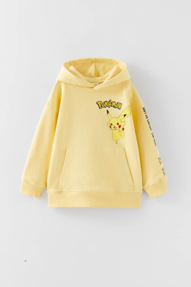 ZARA PIKACHU POKÉMON TM © NINTENDO Hoodie Pojke Gula | FZGEN-1296