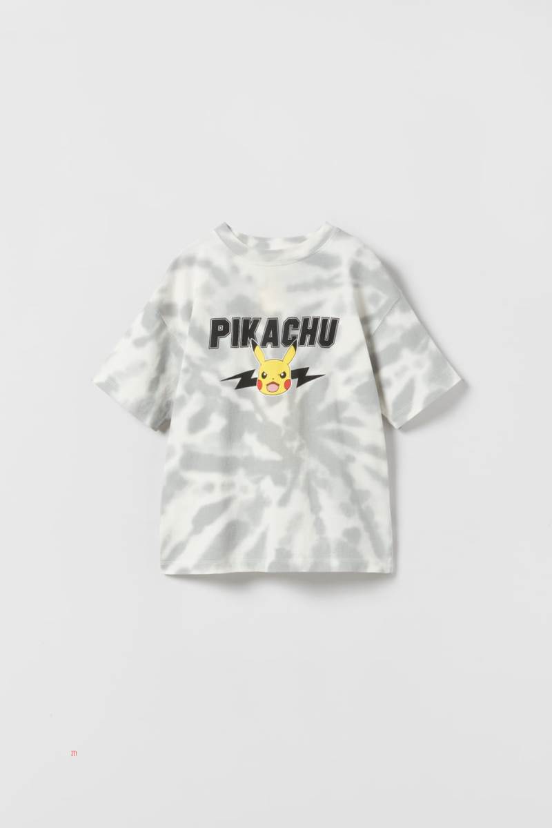 ZARA PIKACHU POKÉMON TM © NINTENDO T-shirt Pojke Vita | DOEXQ-9751