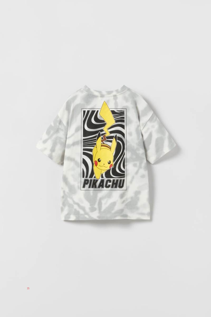 ZARA PIKACHU POKÉMON TM © NINTENDO T-shirt Pojke Vita | DOEXQ-9751