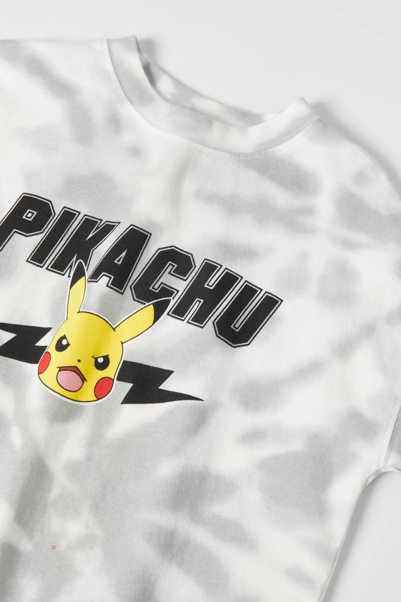 ZARA PIKACHU POKÉMON TM © NINTENDO T-shirt Pojke Vita | DOEXQ-9751