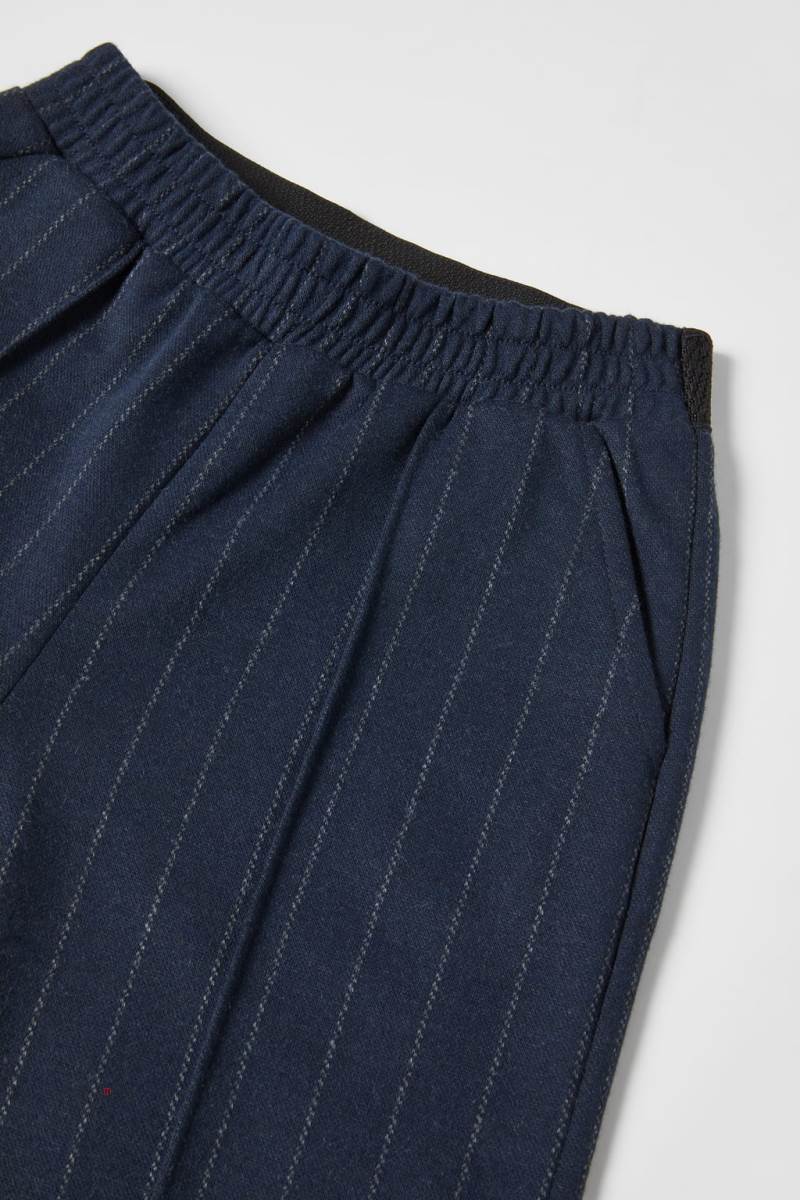 ZARA PINSTRIPE CULOTTES WITH PIPING Byxor Tjej Marinblå Blå | YPHKM-4758