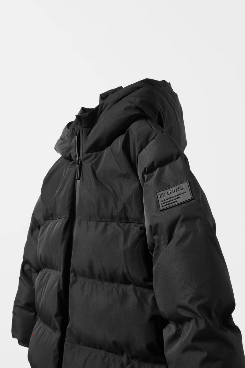ZARA PLAIN THERMO-SEALED Pufferjacka Pojke Svarta | CWFJE-6385
