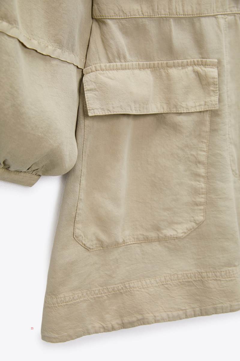 ZARA PLAYSUIT WITH PATCH POCKETS Playsuit Dam Bruna | NBSPQ-7389