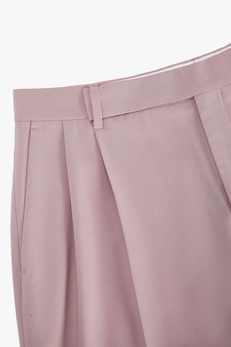 ZARA PLEATED SUIT Byxor Herr Rosa | EFKNC-1835