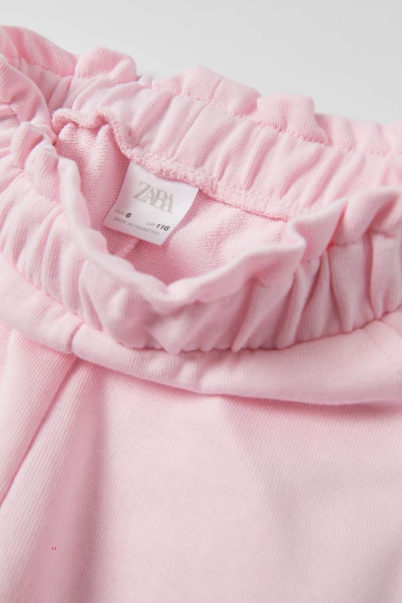 ZARA PLUSH HOODIE AND TROUSERS SET Hoodie Tjej Rosa | IGWSN-0173