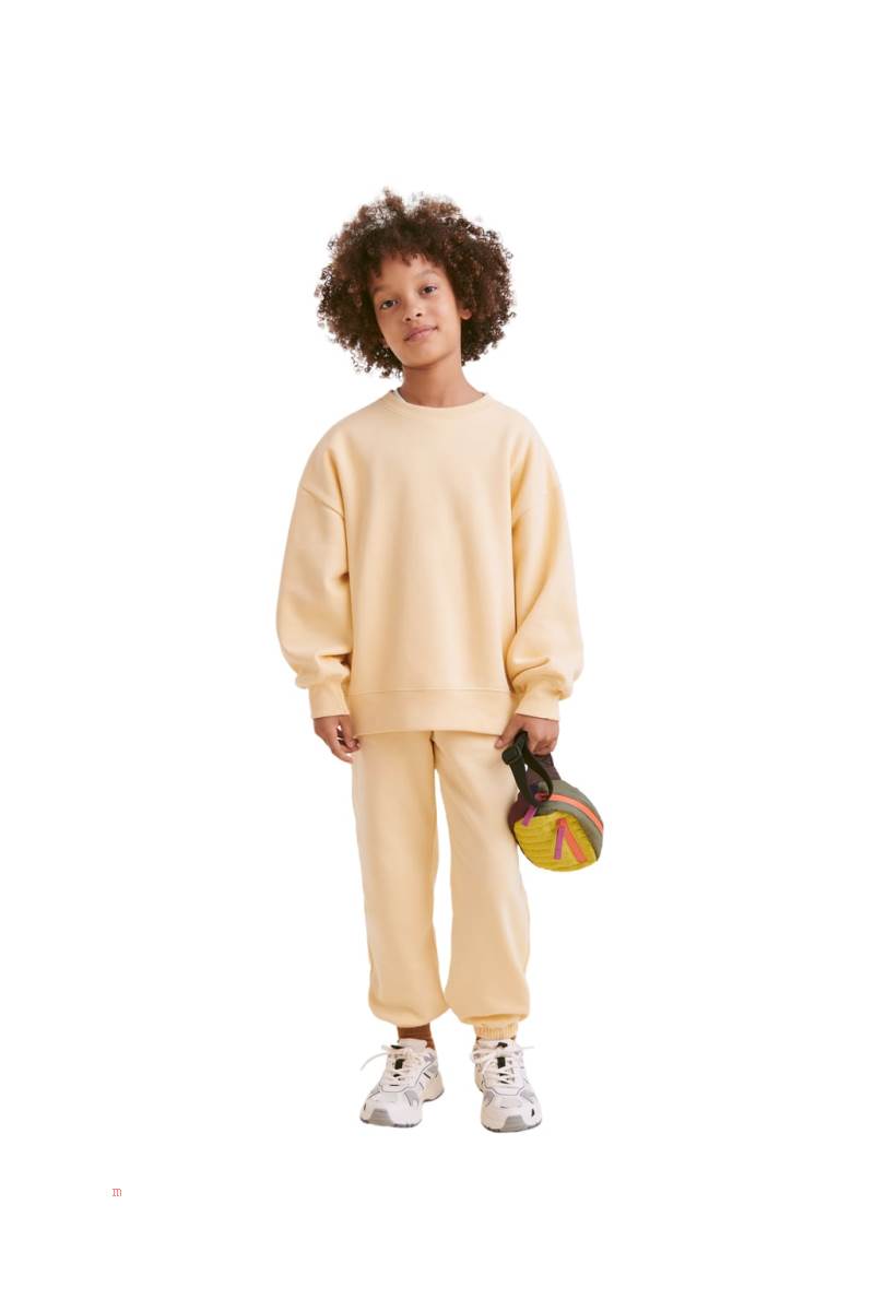 ZARA PLUSH JOGGING Byxor Tjej Gula | WFSKB-4237