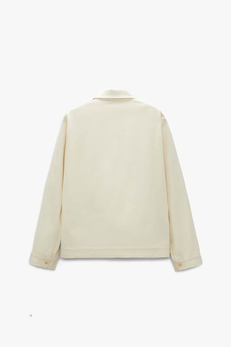 ZARA POCKETS BY JAVIER S. MEDINA Jacka Herr Vita | XYHOG-5736