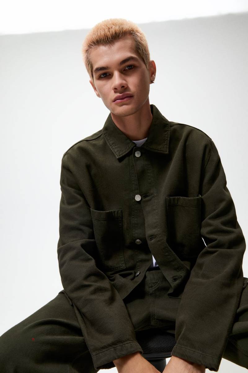 ZARA POCKETS Övertröja Herr Khaki | XATNU-6537