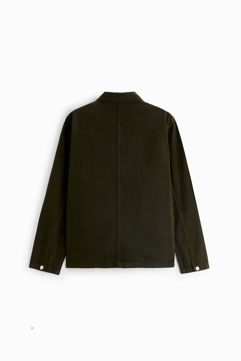 ZARA POCKETS Övertröja Herr Khaki | XATNU-6537