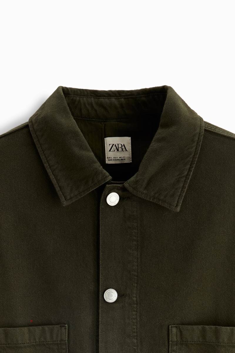 ZARA POCKETS Övertröja Herr Khaki | XATNU-6537