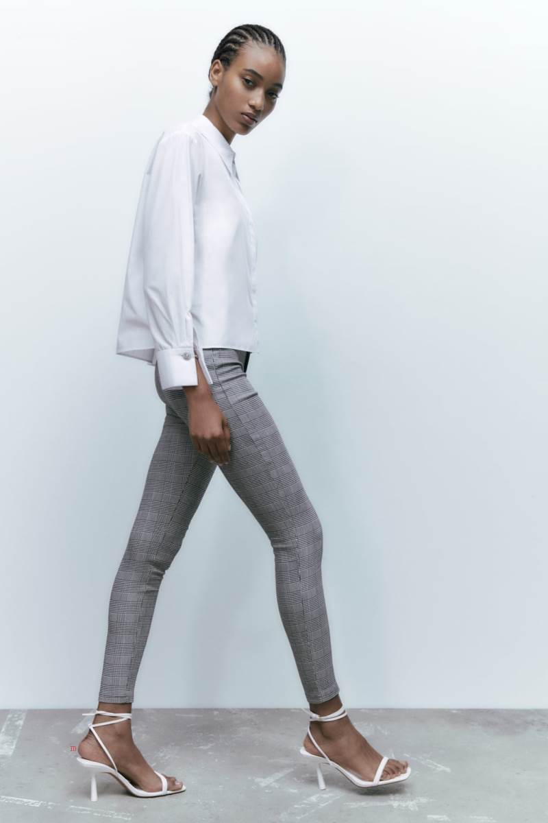 ZARA POPLIN WITH FRENCH CUFFS Skjorta Dam Vita | LEBWM-0632