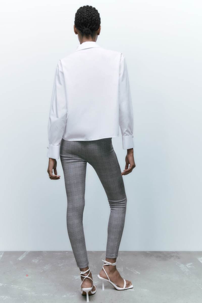 ZARA POPLIN WITH FRENCH CUFFS Skjorta Dam Vita | LEBWM-0632