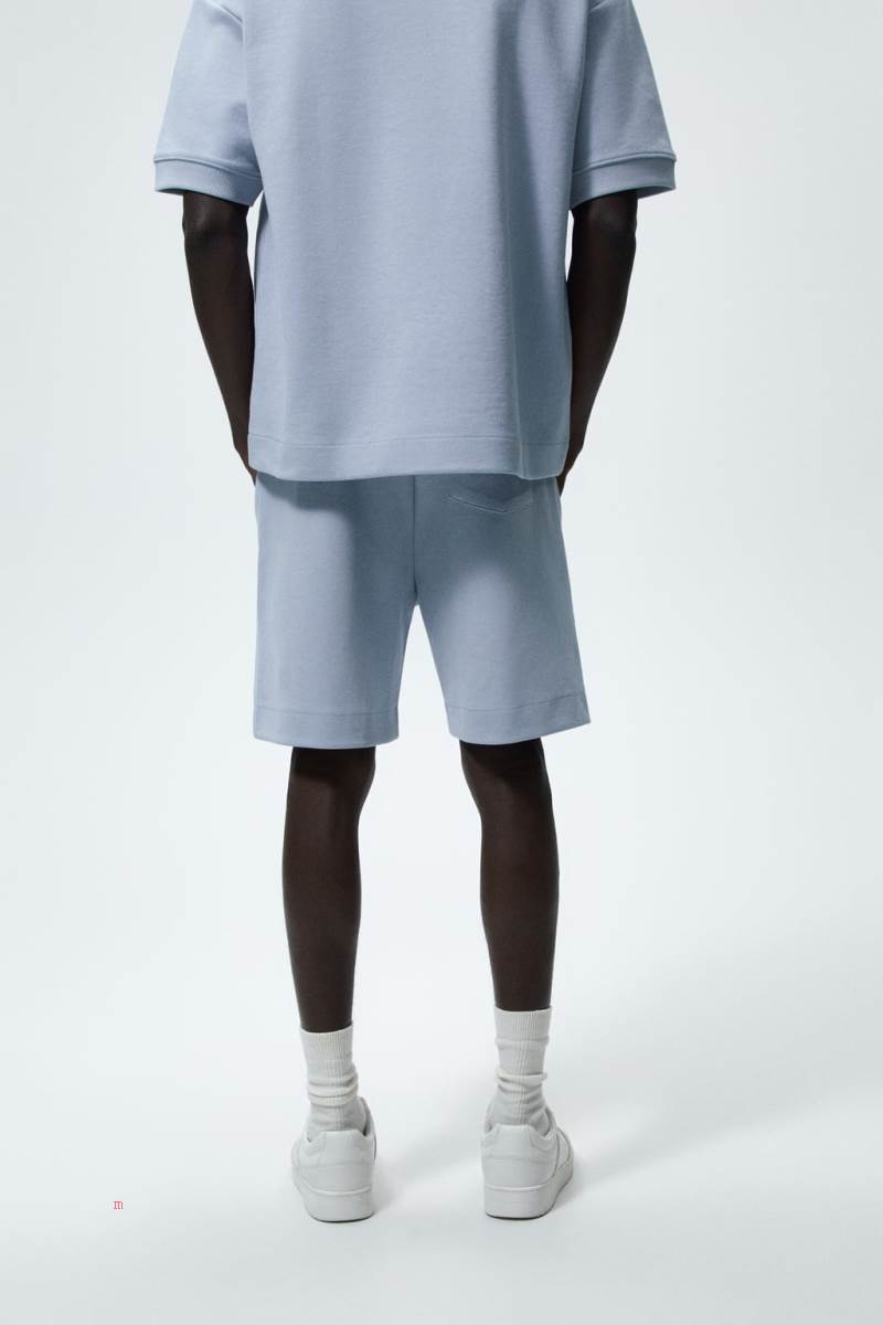 ZARA PREMIUM BERMUDA Mjukisbyxor Herr Blå | INUTF-1623