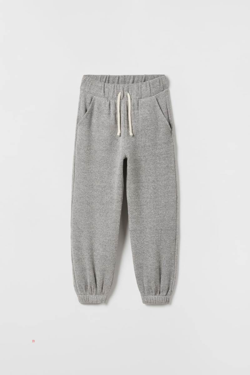 ZARA PREMIUM PLUSH Mjukisbyxor Tjej Grå | ONEVI-5436