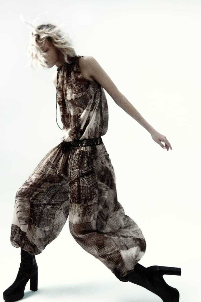 ZARA PRINTED Blusar Dam Svarta Vita | ETGXV-5072