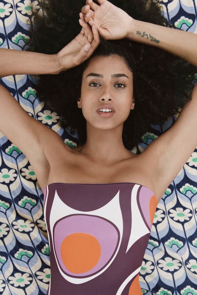 ZARA PRINTED SWIMMING TRUNKS Badkläder Dam Olika Färger Röda | AXGWT-6572