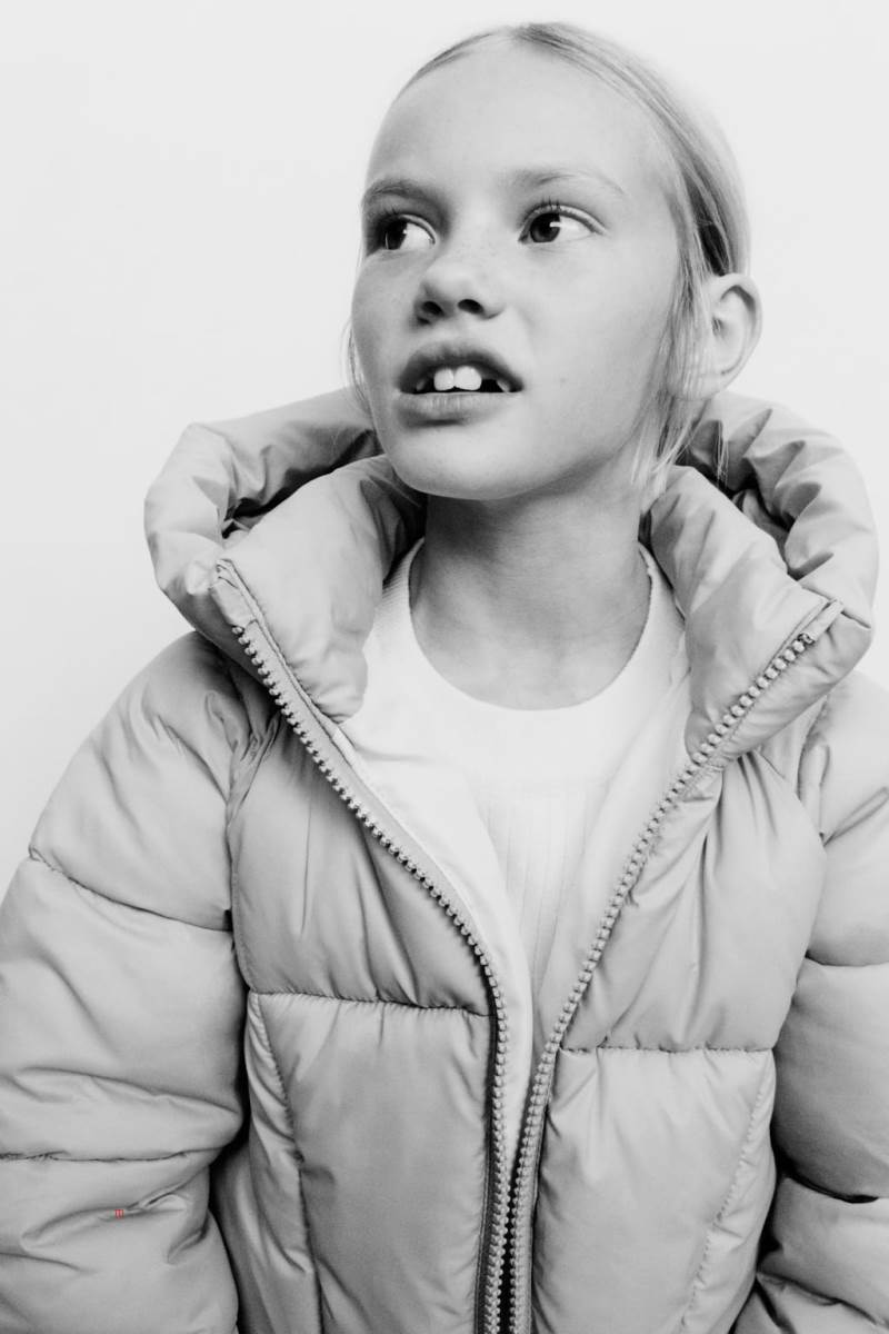 ZARA PUFFER ANORAK WITH SIDE SNAP-BUTTONS Vinterjackor Pojke Beige | UFTPY-9601