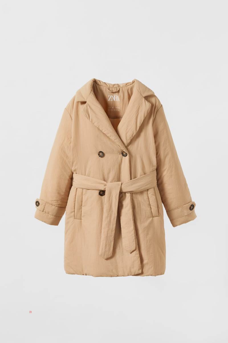 ZARA PUFFER WATER-REPELLENT TRENCH Rockar Tjej Bruna | ISQMO-6152