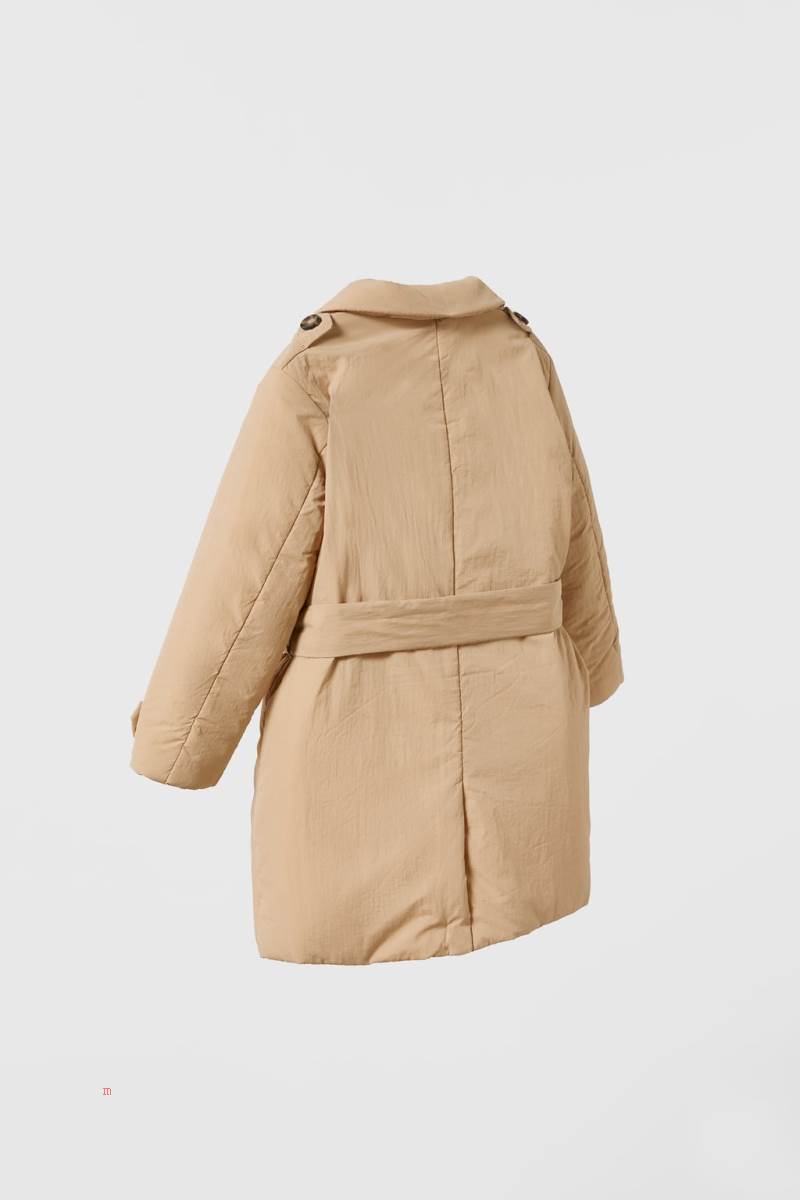 ZARA PUFFER WATER-REPELLENT TRENCH Rockar Tjej Bruna | ISQMO-6152