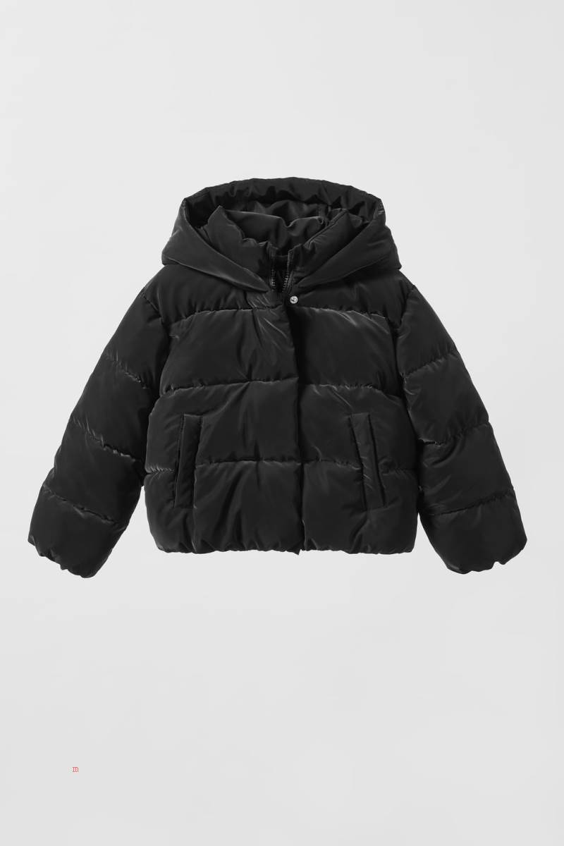 ZARA PUFFER WITH RUBBERISED DETAIL Rockar Pojke Svarta | FIXGQ-8961