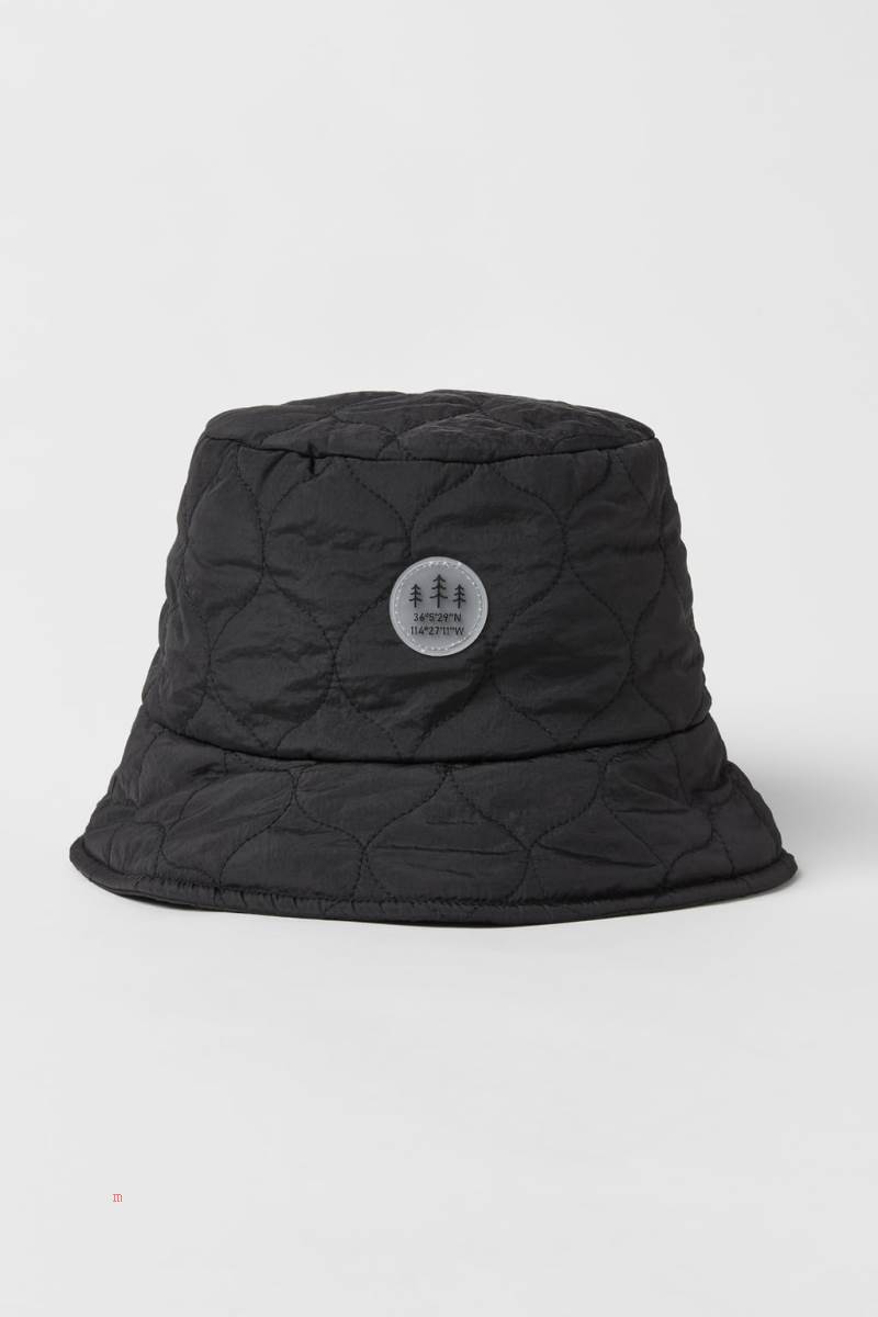 ZARA QUILTED BUCKET WITH ONION Hatt Tjej Svarta | EXALR-0923