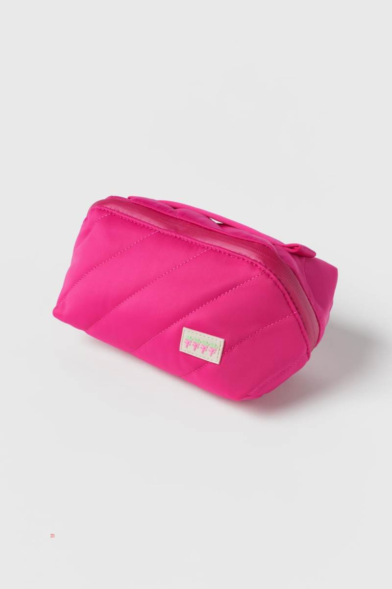 ZARA QUILTED Toalettmappe Tjej Rosa | IWXOK-6582