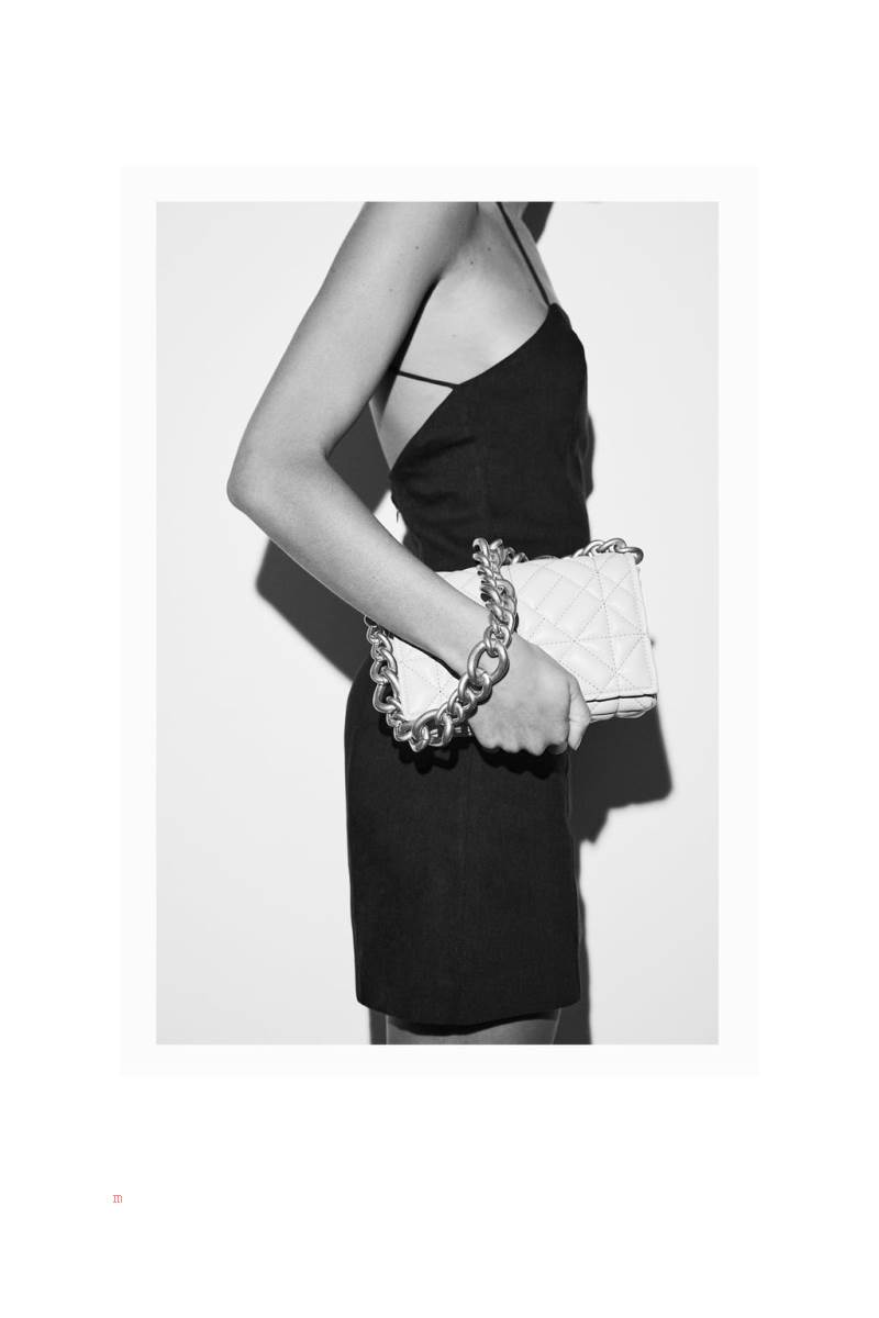ZARA QUILTED WITH CHAIN Axelväska Dam Grädde Vita | VMJEP-6517