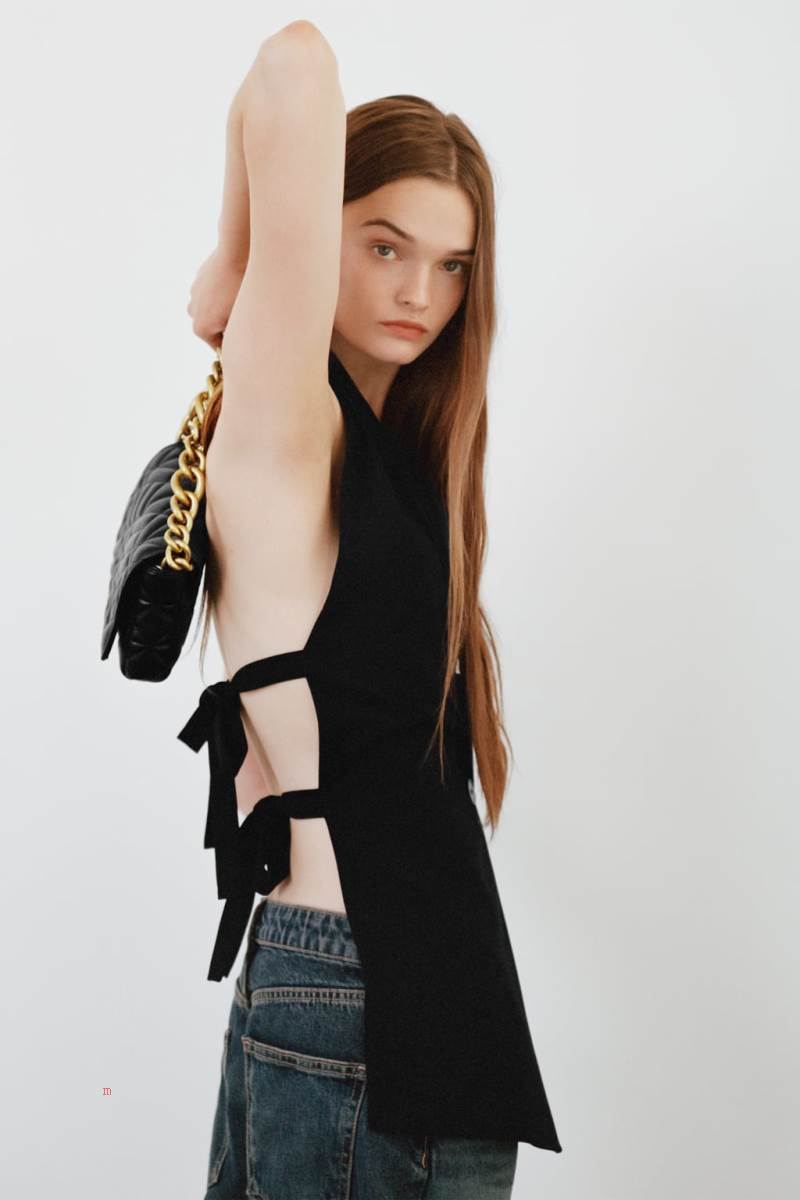 ZARA QUILTED WITH CHAIN Axelväska Dam Svarta | ZYSGN-2163