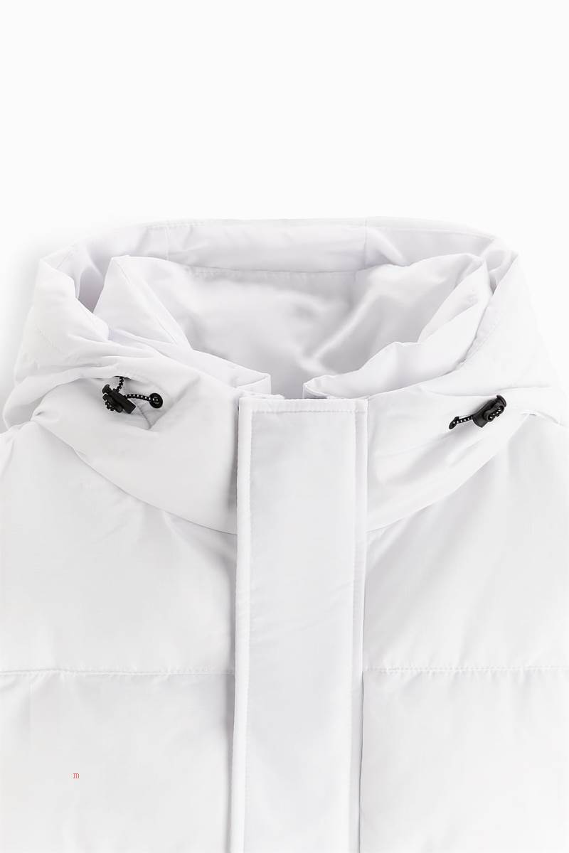 ZARA QUILTED WITH HOOD Kostym Gilet Herr Vita | KMGPE-3624