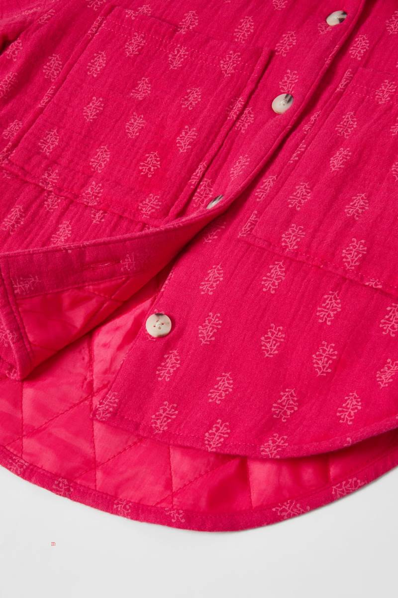 ZARA QUILTED Övertröja Tjej Rosa Randig | VJTZR-7462