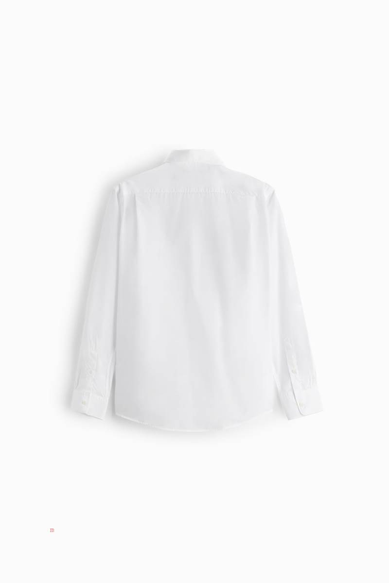 ZARA REGULAR FIT Skjorta Herr Vita | DALQI-2807