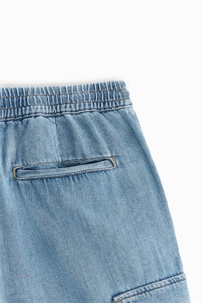 ZARA RELAXED FIT CARGO Byxor Herr Blå | YGCSB-3472