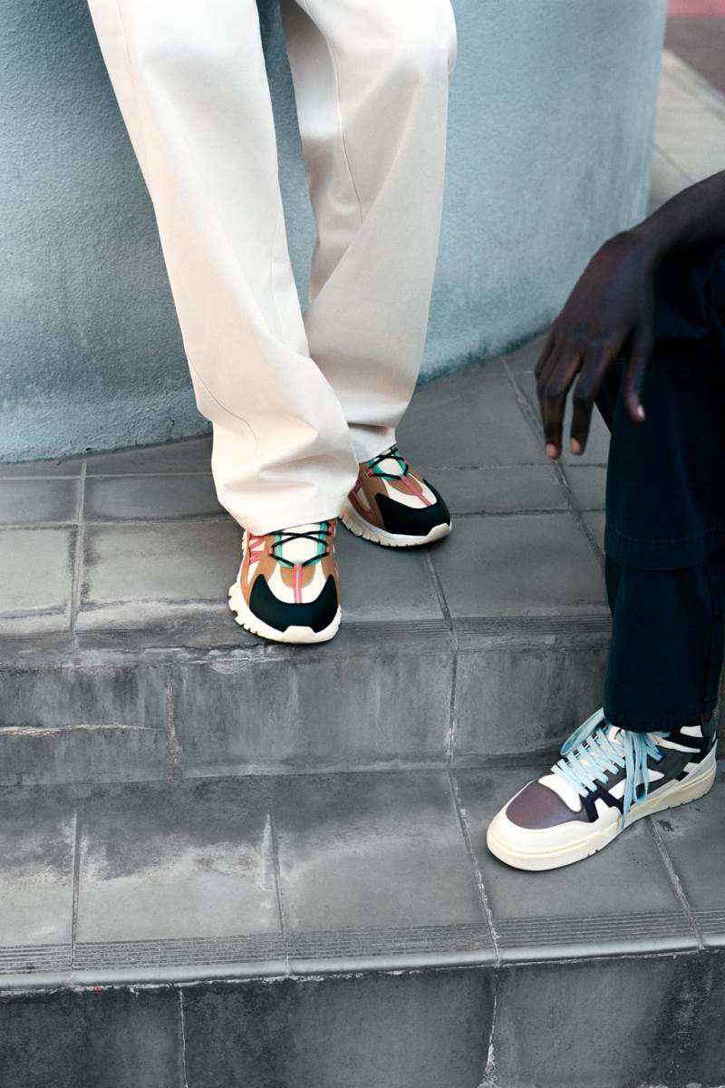 ZARA RETRO HIGH-TOP Sneakers Herr Olika Färger Röda | LSPNI-0948