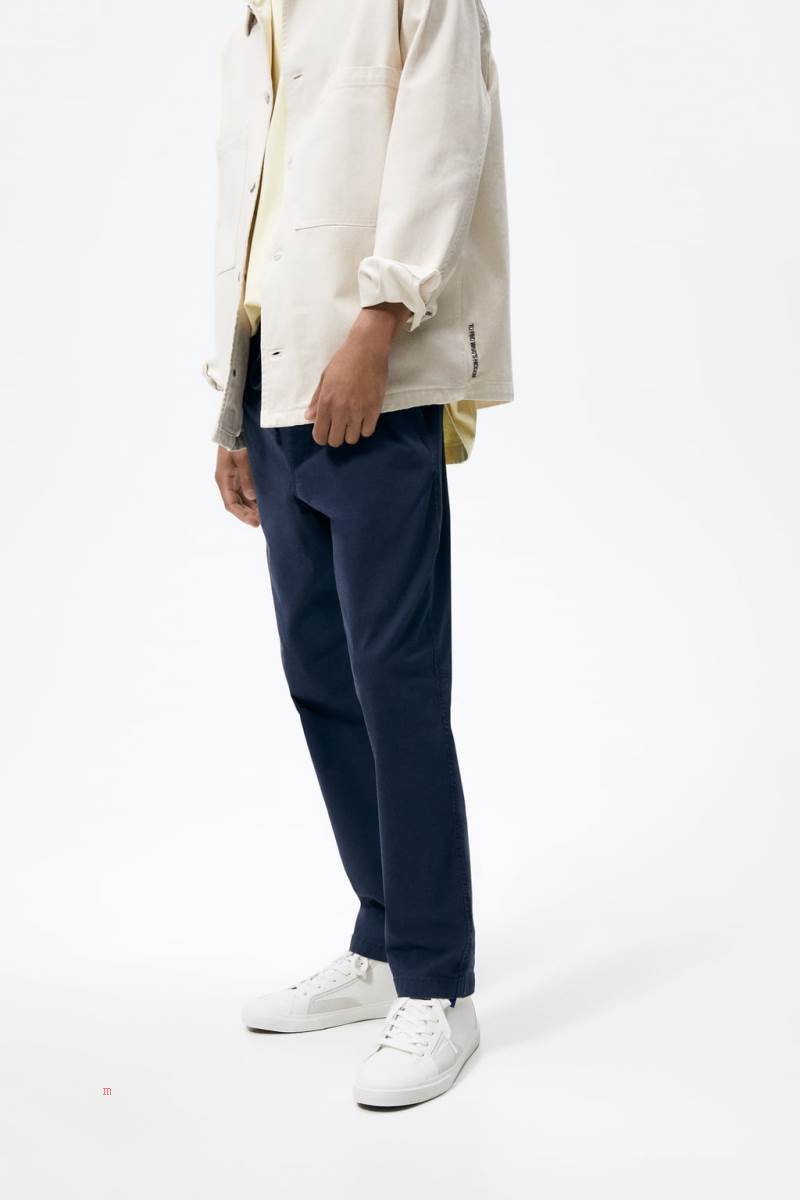 ZARA RETRO HIGH-TOP Sneakers Herr Vita | LZTCH-7042