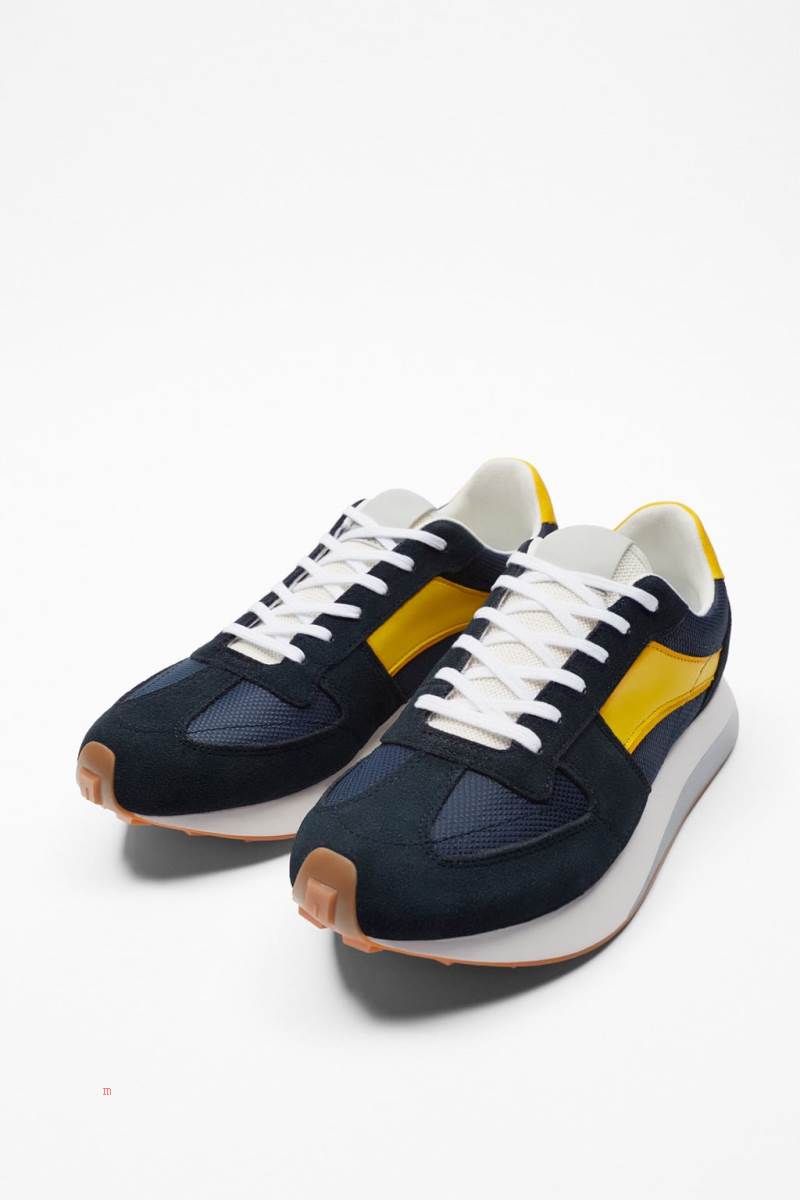 ZARA RETRO RUNNING Träningsskor Herr Marinblå Blå | VOTPC-5943