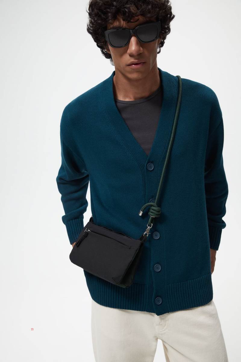 ZARA REVERSIBLE Crossbody Väska Herr Olika Färger Röda | EQNZK-7526