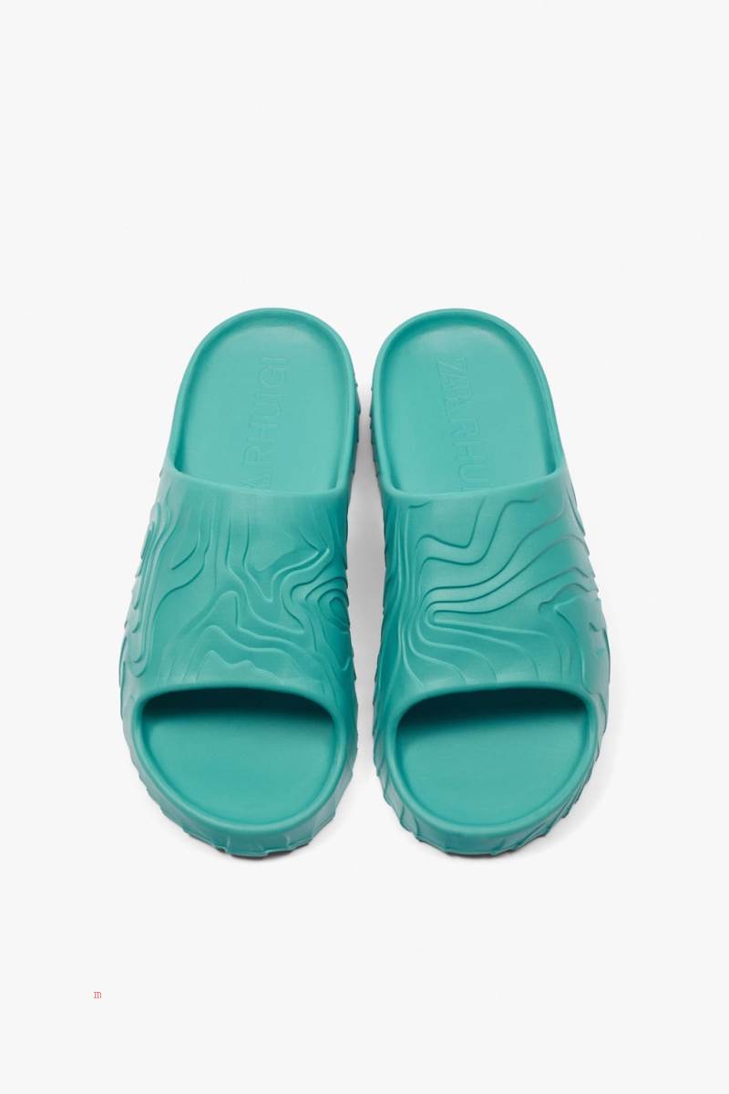 ZARA RHUIGI MONOCHROME Sandaler Herr Blå | ORWBJ-5169