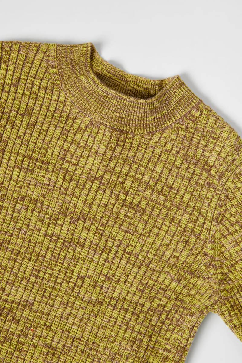 ZARA RIBBED KNIT Tröjor Tjej Ljusgröna | ZQKCT-1953