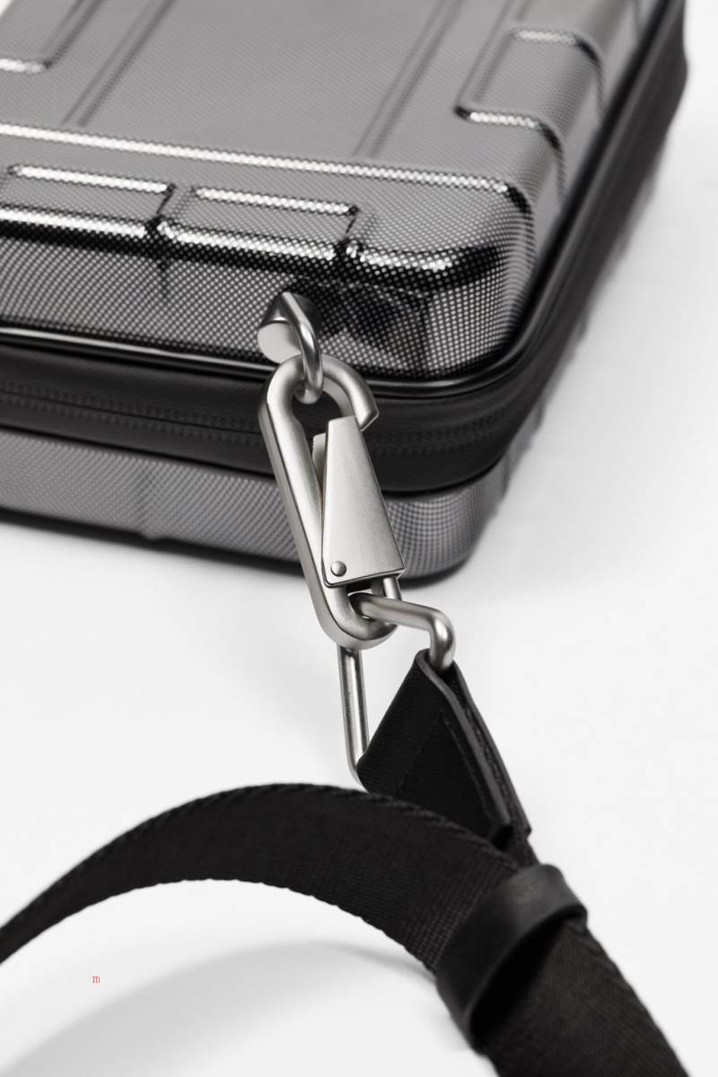 ZARA RIGID MINAUDIÈRE Crossbody Väska Herr Silver | GSQRU-2718