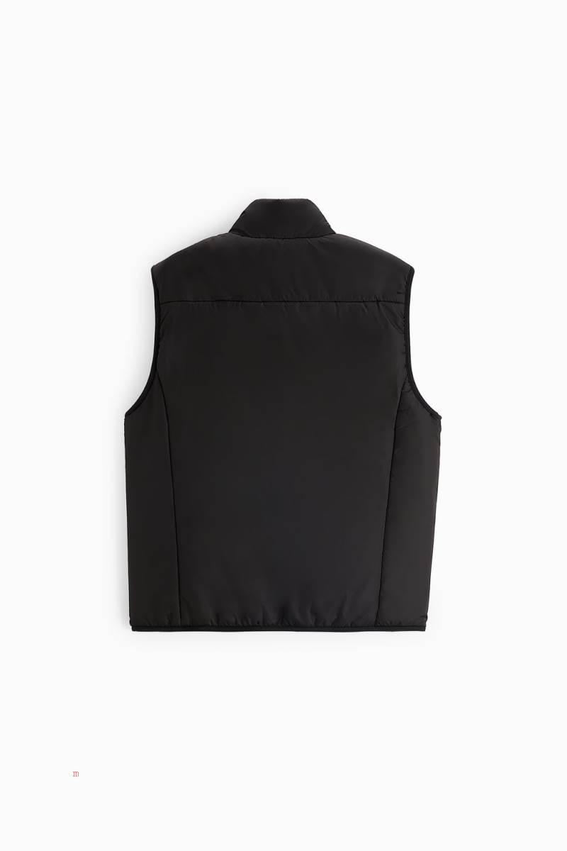 ZARA RIPSTOP Kostym Gilet Herr Svarta | NLCDK-2796