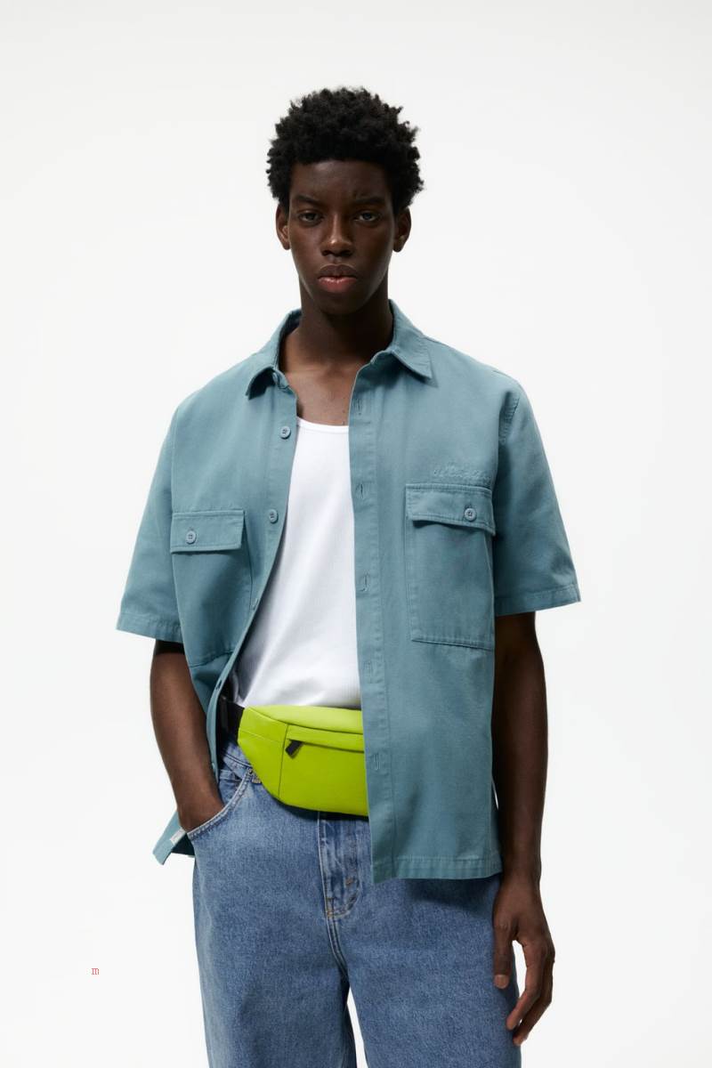 ZARA RUBBERISED Bältesväska Herr Gula | NZYWQ-1475