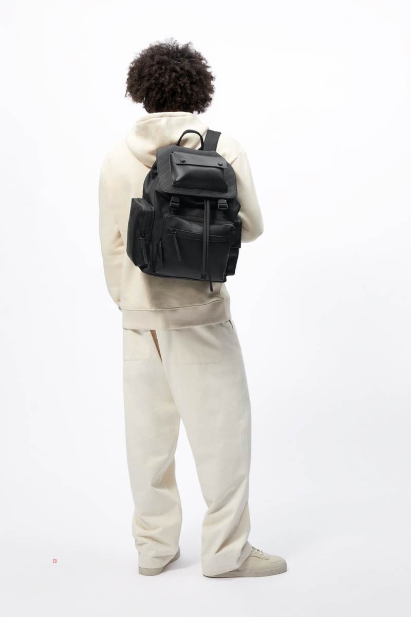 ZARA RUBBERISED EXPLORER Ryggsäck Herr Svarta | RZEIQ-4038